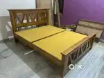 Teak wood cot 5*6