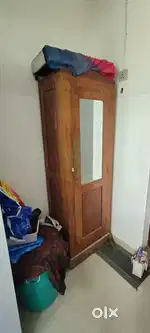 Solid Wooden Almirah with Mirror(alamara അലമാര )