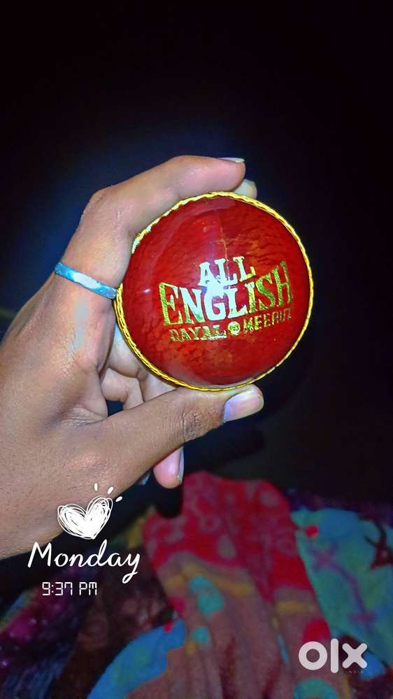 Cricket match ball new but not match playing