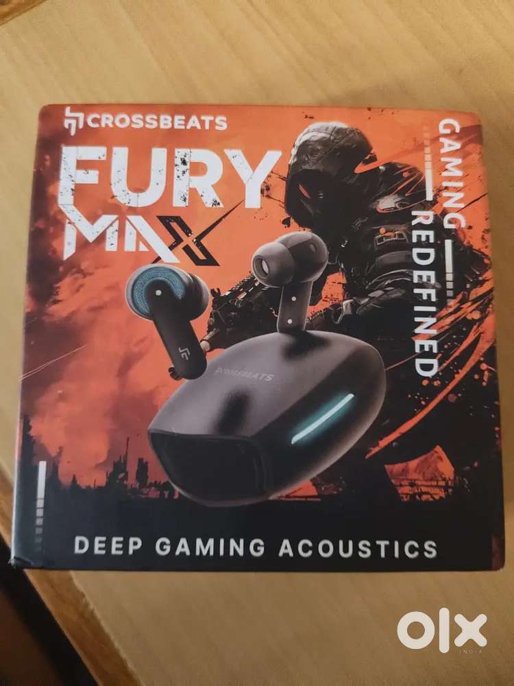 Crossbeats Fury Gaming Earbuds (Like New, Opened Box)