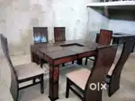 6 Seater Dining table with chairs in new condition