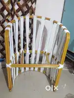 Metal plus size chair with thread weaning