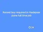 Kennel boy/Pet Hostel Cleaner and Caretaker