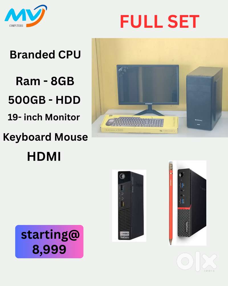 Starting @ 8,999  Ready To Use  New System  Cash on home delivery