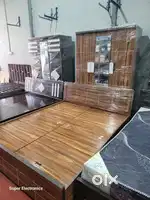 Double bed 6/5 and wardrobe 12000