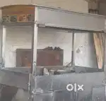 Stainless Steel Food Cart / Fast Food Thela with Wheels