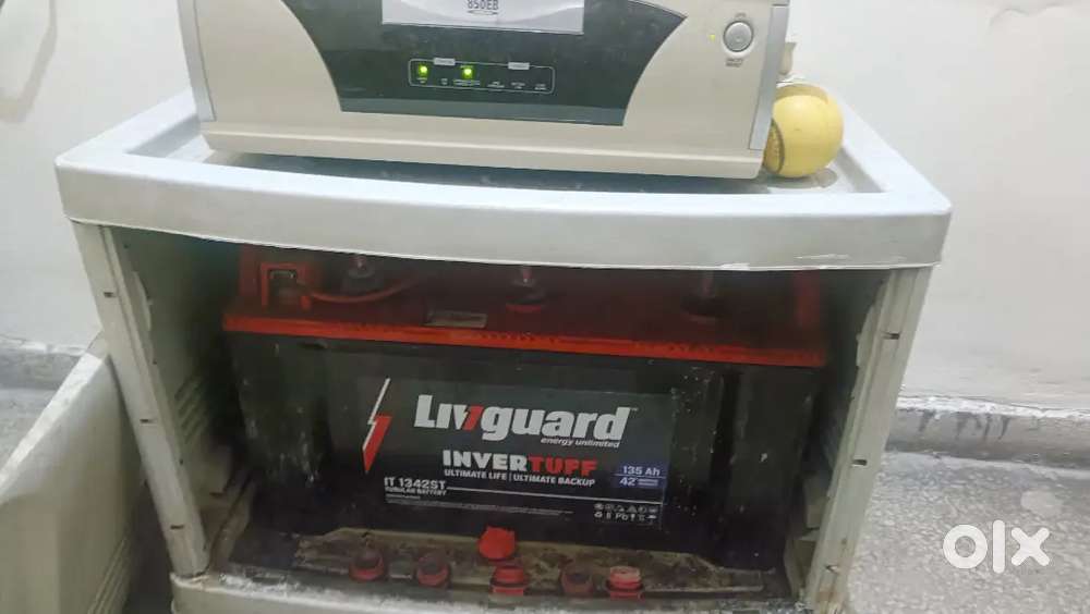 inverter plus battery  good condition t