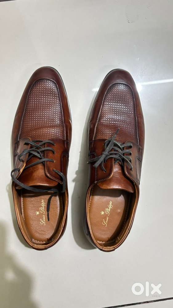 Louis Philippe Formal Shoes Brown UK-10