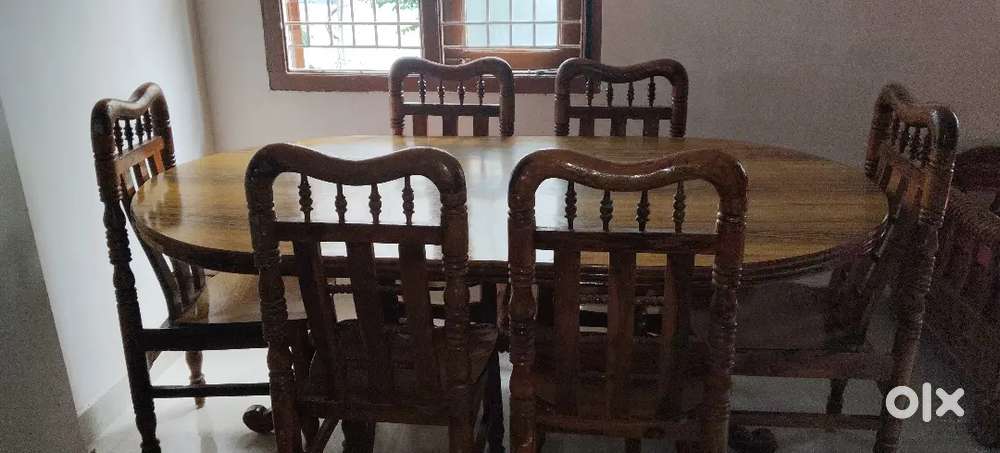 Teak wood dining table