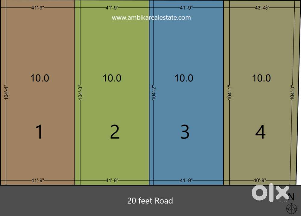 10 Cents Land near EDEN Club, Paduva Nantoor.