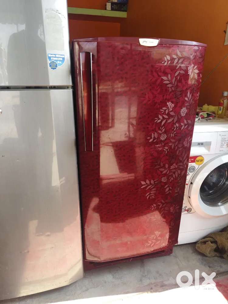 Double door fridge single door and washing machi