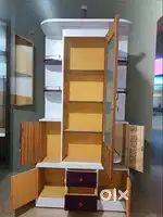 Spacious Wooden Wardrobe with Mirror & Storage – Excellent Condition