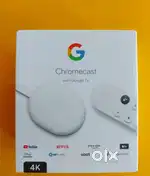 Google Chromecast with TV 4k, streaming device