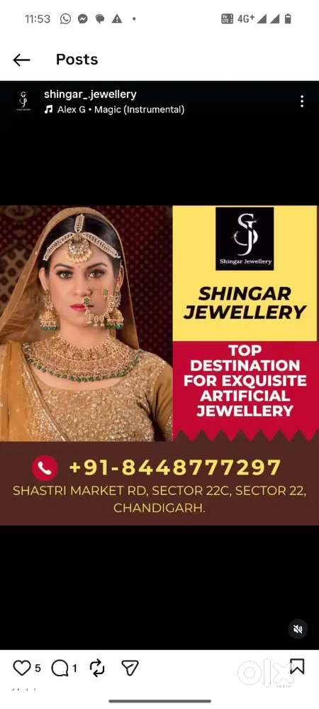 Sales executive boy/girl for jewellery shop , sec 22 chandigarh