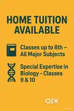 Home tutor upto class 8