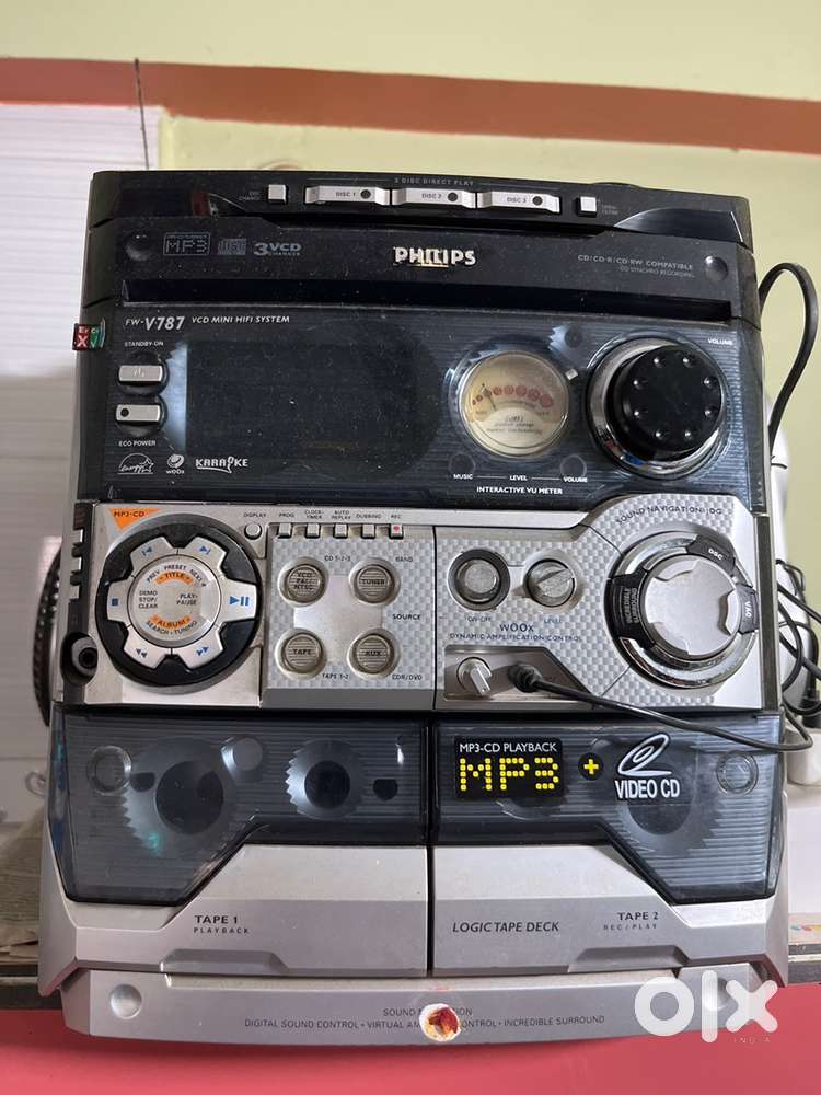Phillips 3 CD Changer Audio, MP3, 2 Tapes