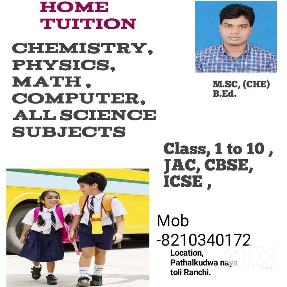 Teacher , Home tuition