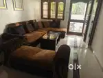 L SHAPED SOFA WITH CENTRE TABLE AND COUCH CONDITION