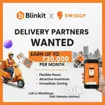 Blinkit,Swiggy, Delivery Job