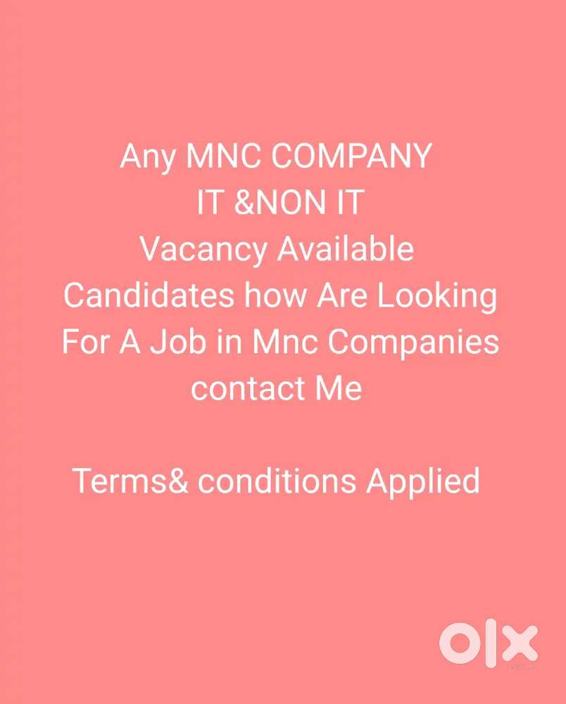 Urgent Requirement Any Mnc Companies