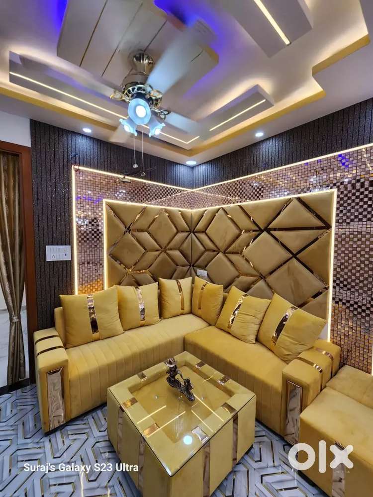 50 gaj 1 bhk flat ready to move builder floor 90%loan available
