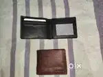 Leather wallets and belts