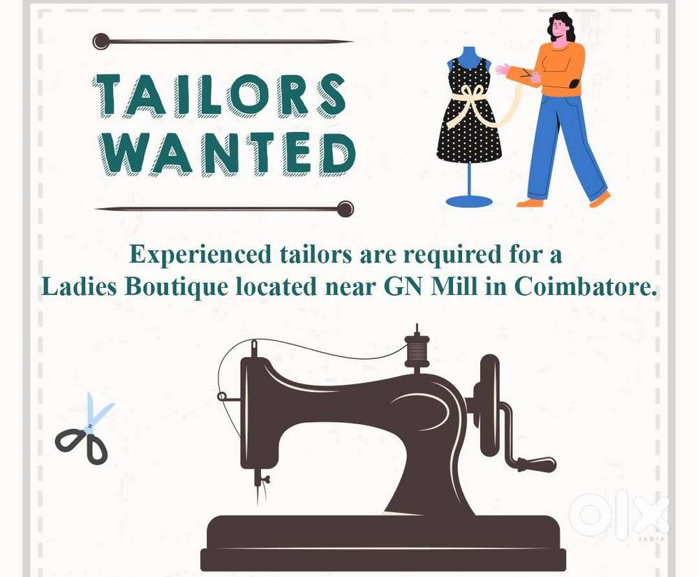 டெய்லர்கள் தேவை