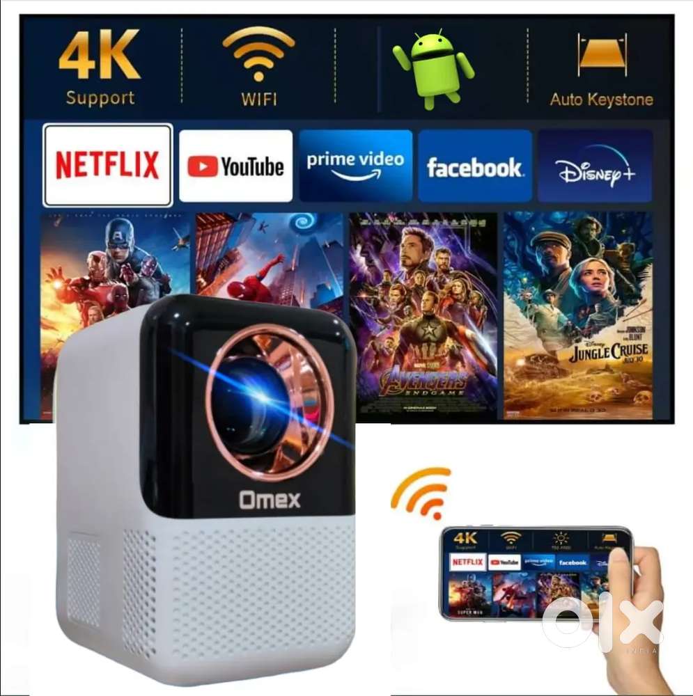 LIVE DEMO Omex Android 10.Wifi 5G BT 5.1 Electronic Focus Short Throw