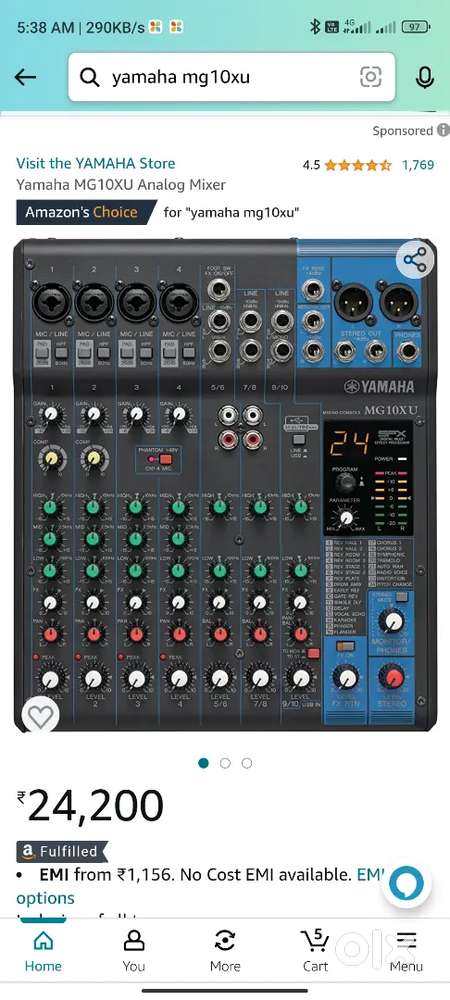 New yahama mg10xu audio mixer