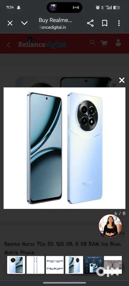 Realme narzo z70x 5g price fix hai 13000 bill available