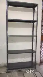 steel rack with grey paint finished