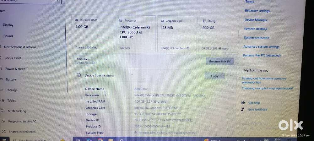 Good condition laptop; selling for need money