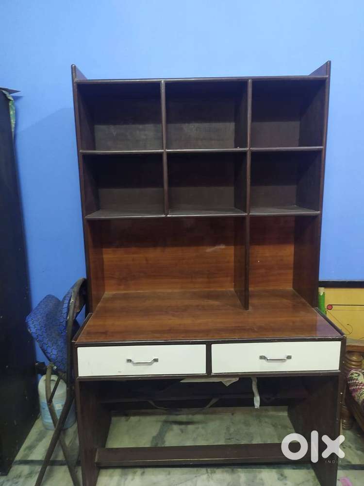 Study table with bookshelf