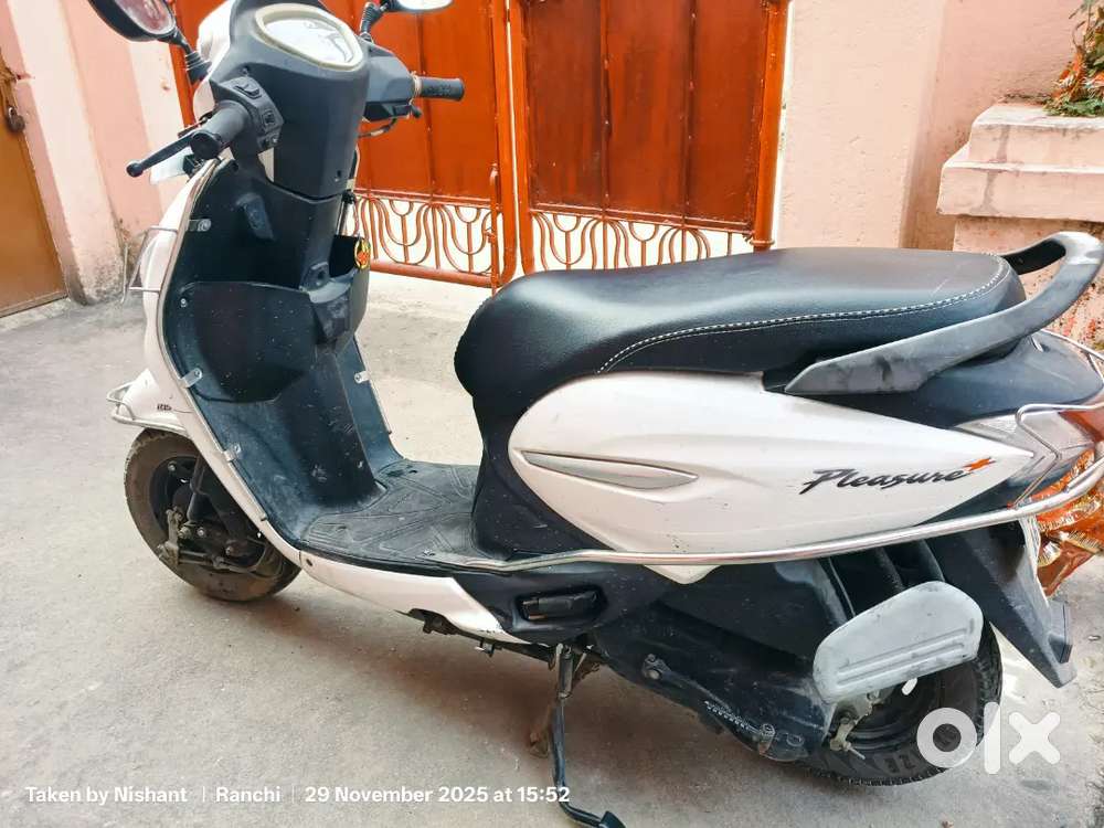 Pearl white colour vechile