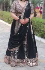 Stylish black lehnga