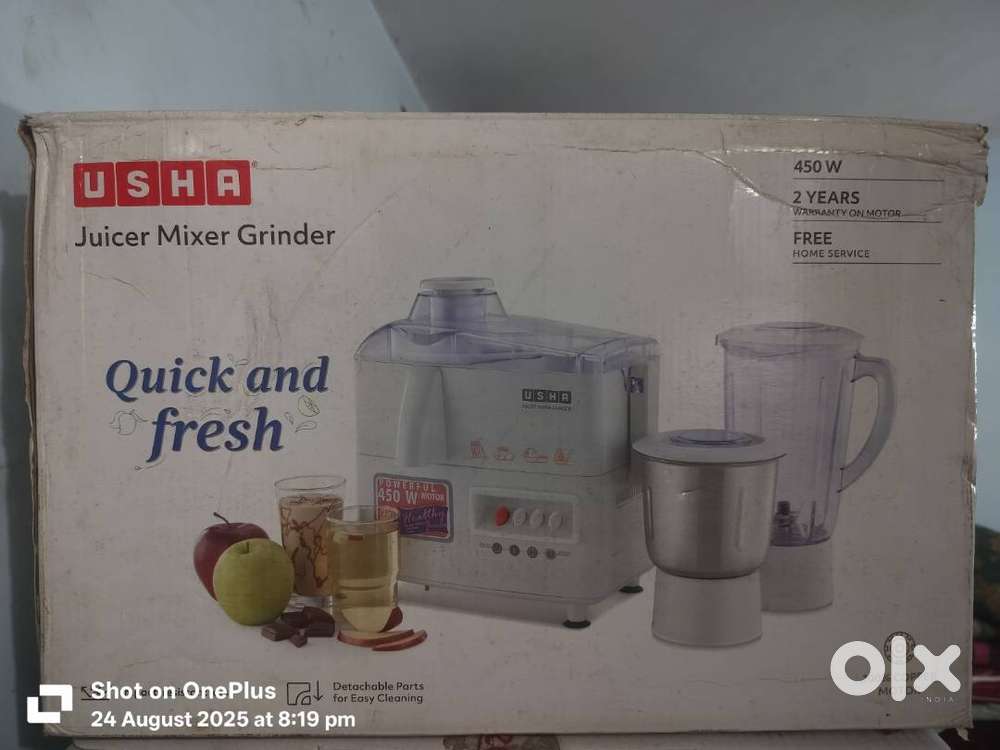 Usha Juicer Mixer Grinder JMG-3345  450W Powerful Motor  Box Pack