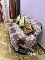 Sofa 5 Seater with Glass Table + Dining Table with 6 Chair