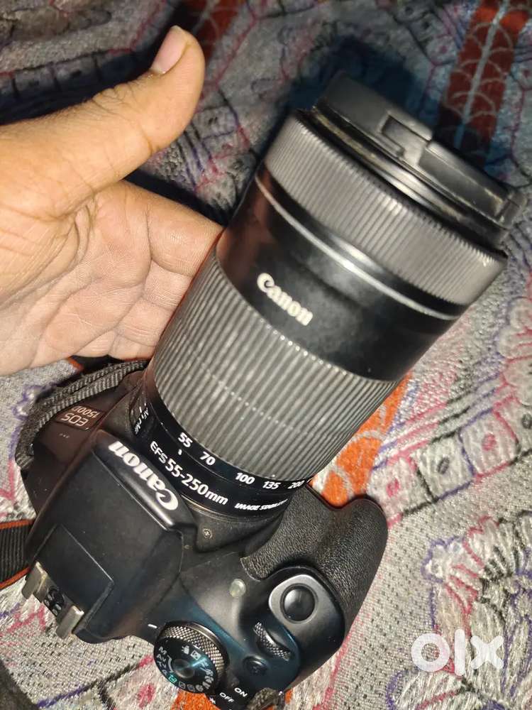 Canon 1500 d camera dubble lens fresh condition