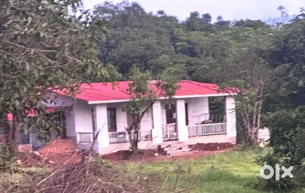River touching farm house