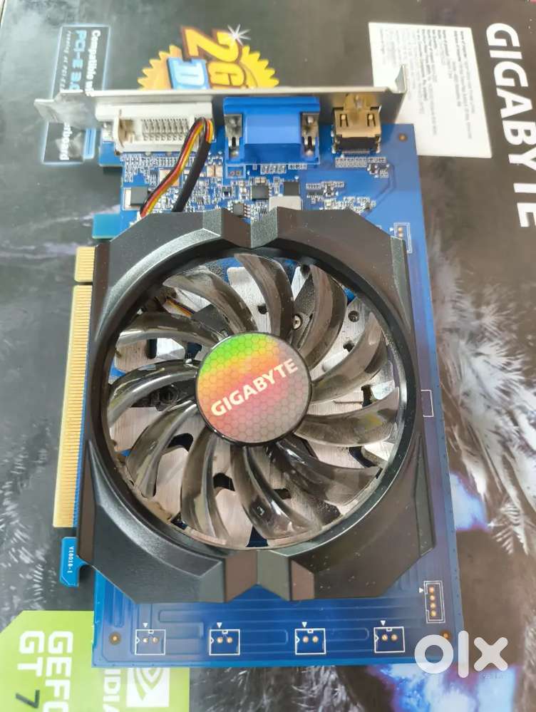 1)Gigabyte GEFORCE GT 730 2GB DDR3 GRAPHIC CARD.  2) Zebronics Cabinet