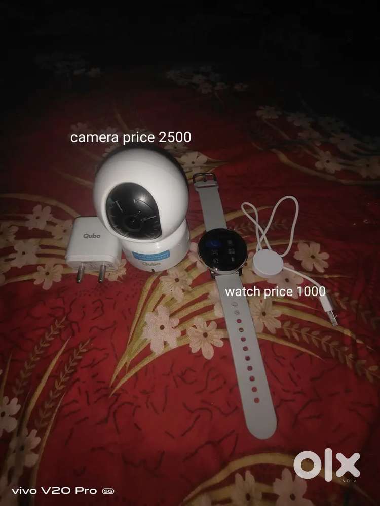 New qubo Smart camera 360...  Nd Smart watch