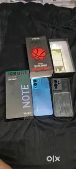 Infinix note 12 turbo with box and charger