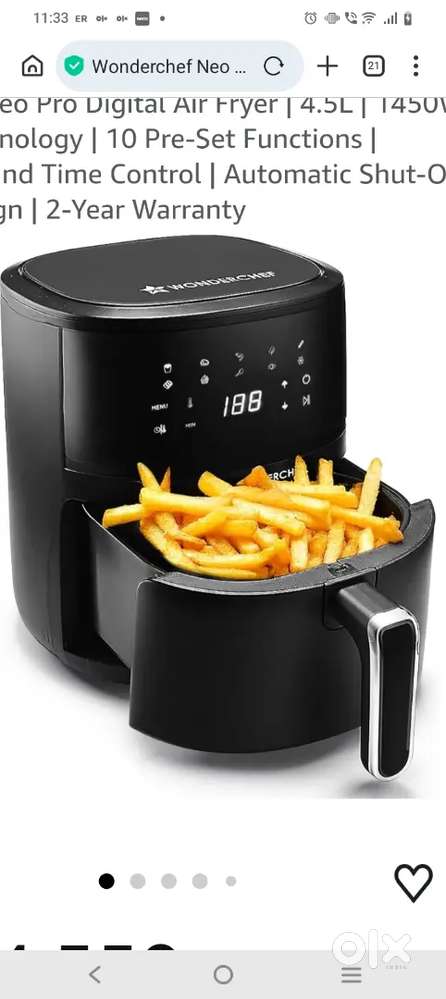 Air fryer brand new sealed pack Wonderchef