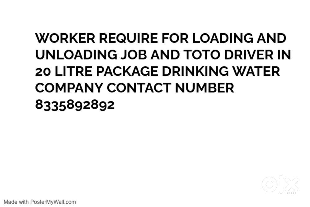 EXPERIENCE DRIVER FOR DRINKING WATER