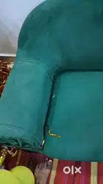 Springs sofa lush green fabric
