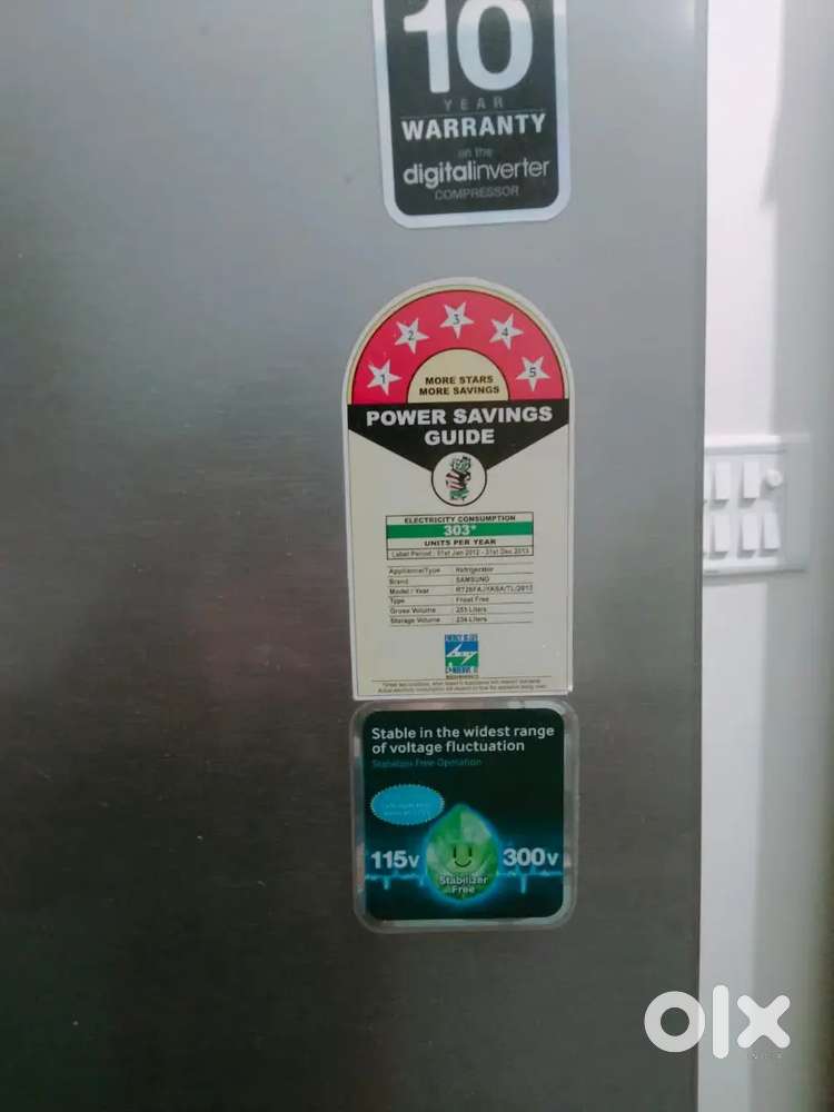Samsung fridge 264 L double door