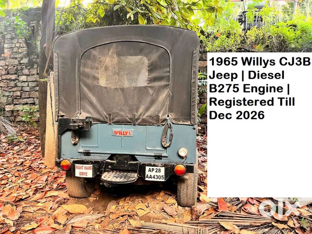 Vintage Willys CJ3B 1965  Diesel  Int'l B275 Engine  Valid 2026