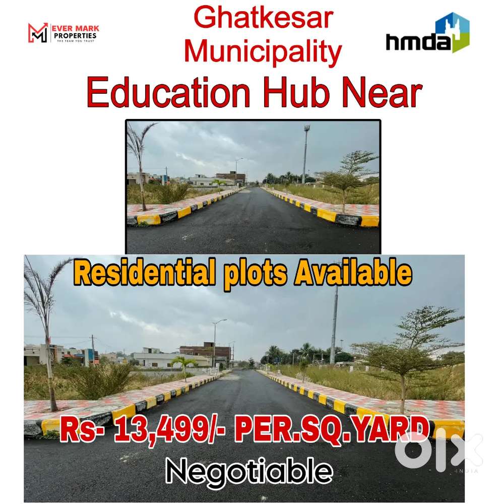 HMDA FINAL APPROVED RESIDENTIAL & CONSTRUCTION VILLA OPEN PLOTS SALE