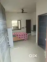 Room furnished with ac bed and almirah