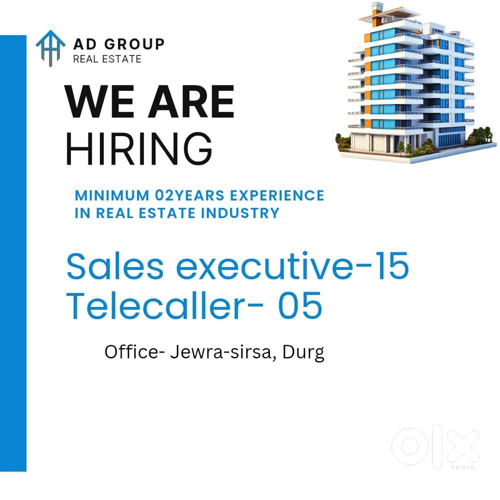 Sales executive-15, Telecaller- 05